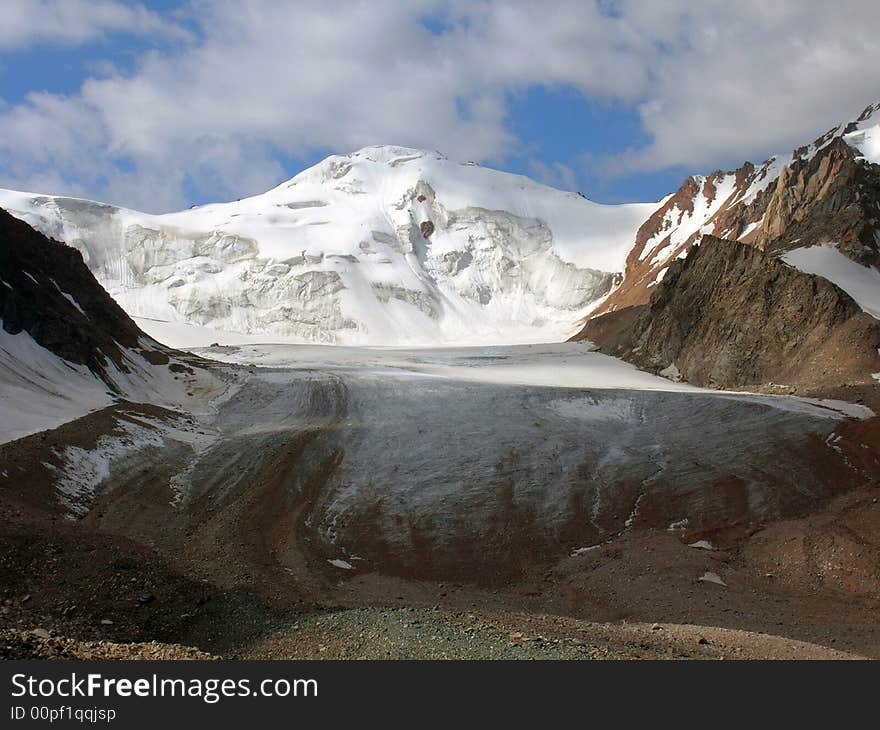 High Mountain In North Tien Shan