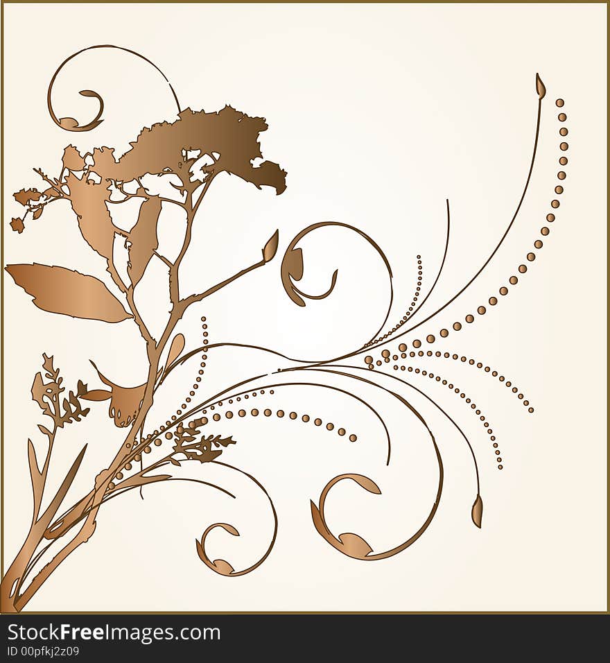 Floral ornament background-  design