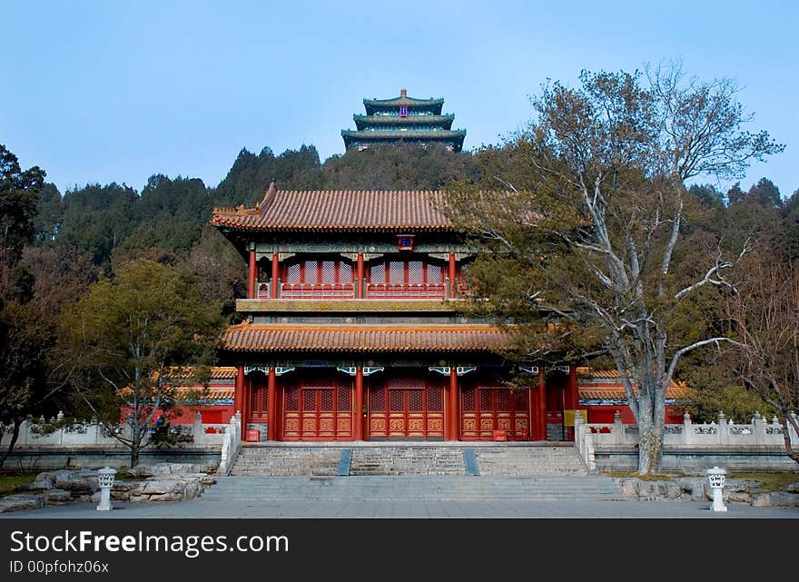 Pagoda in the Shanghai Yuyuan garden. Pagoda in the Shanghai Yuyuan garden.