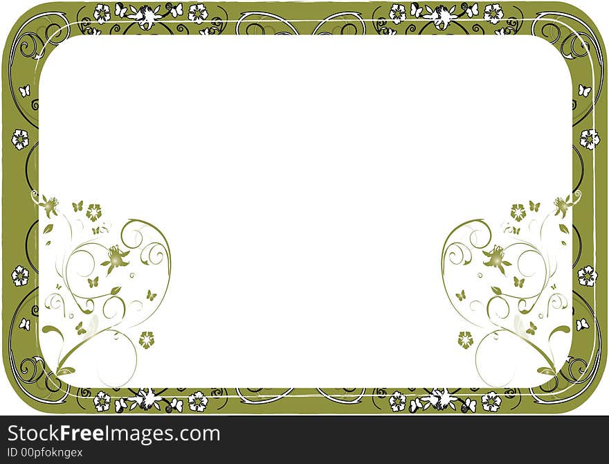 Floral ornament background-  design