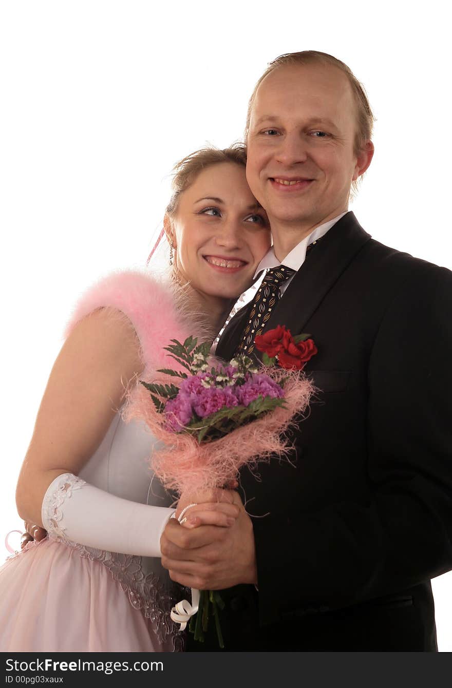 The Fiancee And Bridegroom At A Wedding