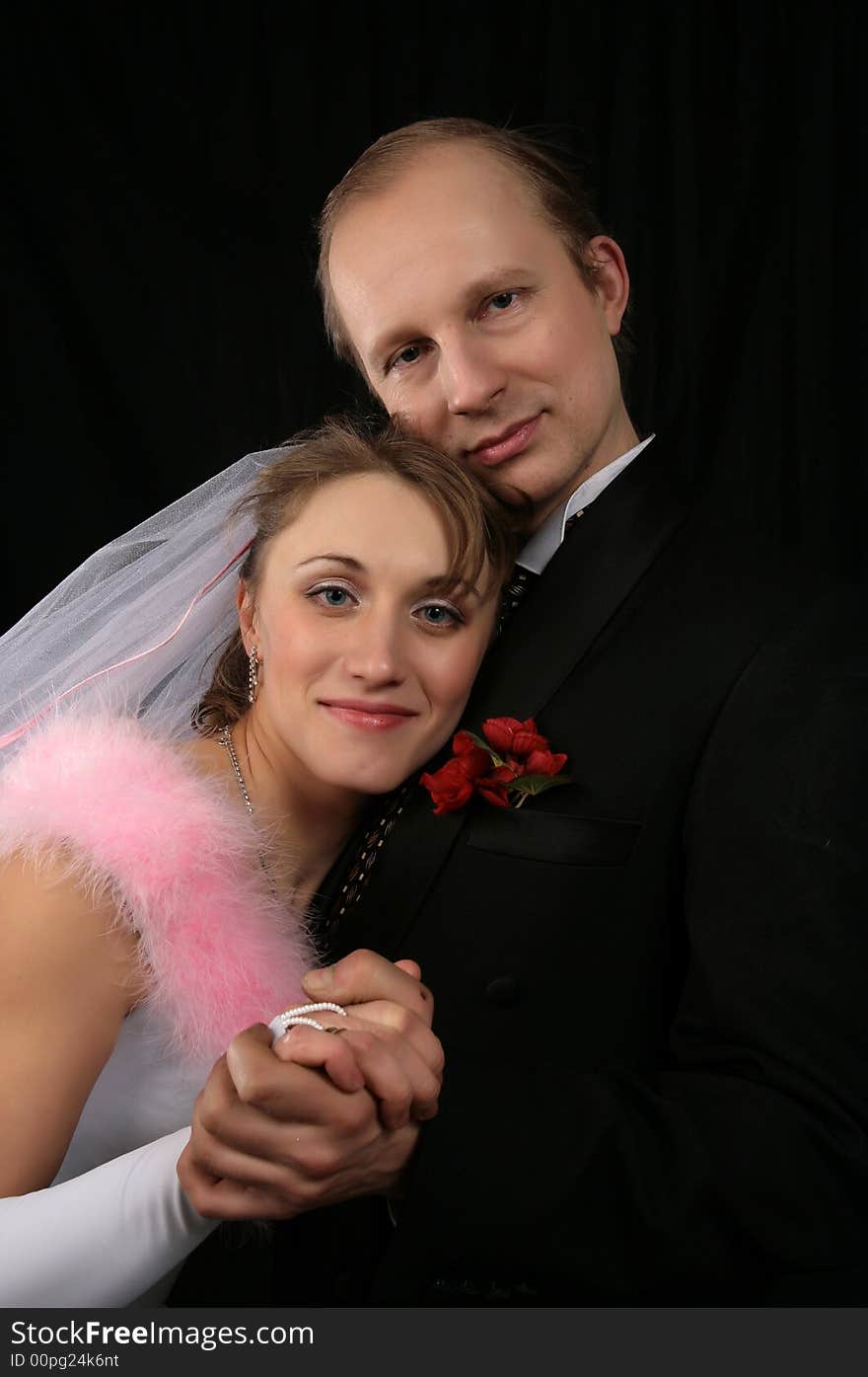 The fiancee and bridegroom at a wedding