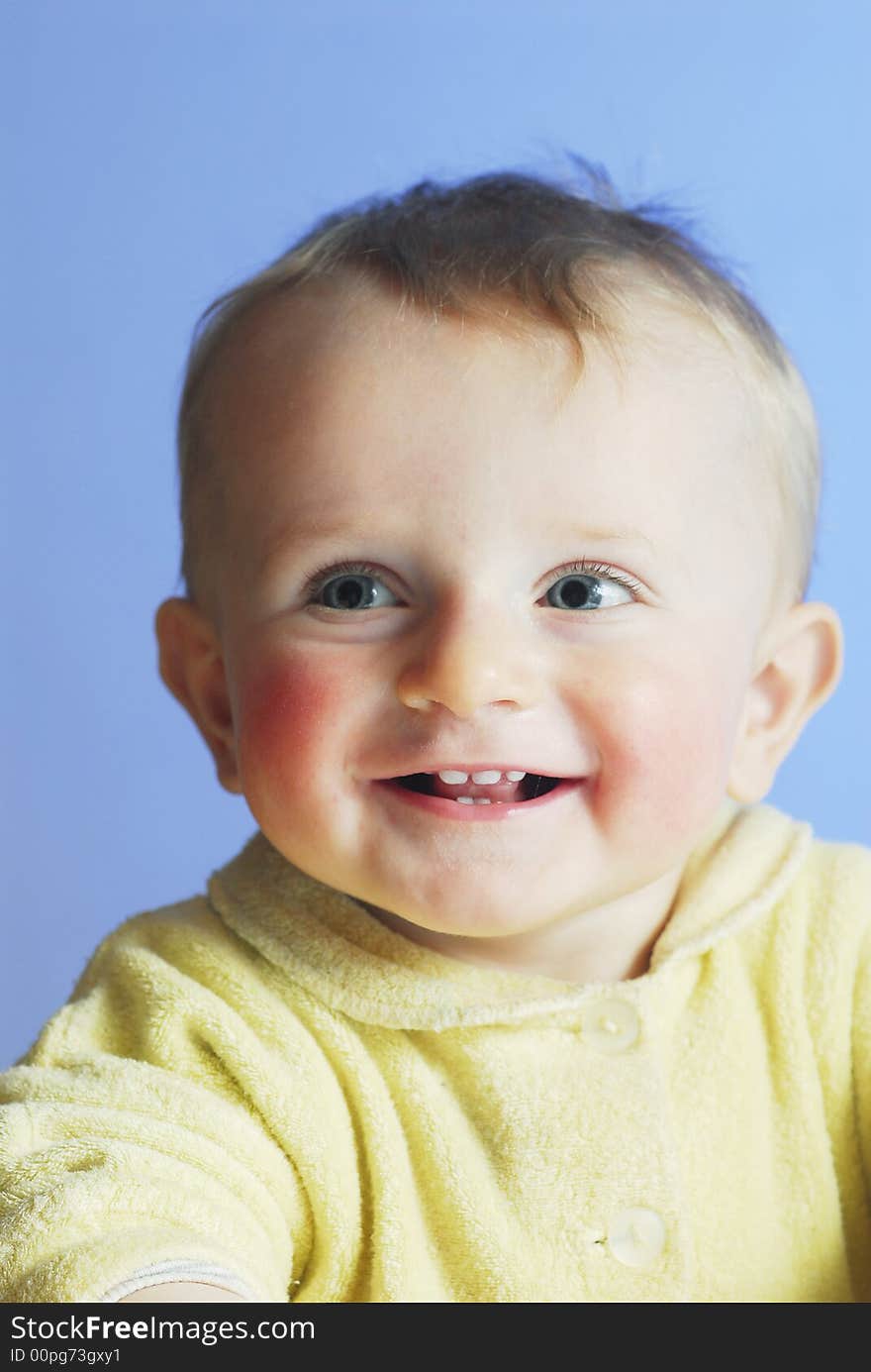 A little smiling nice boy