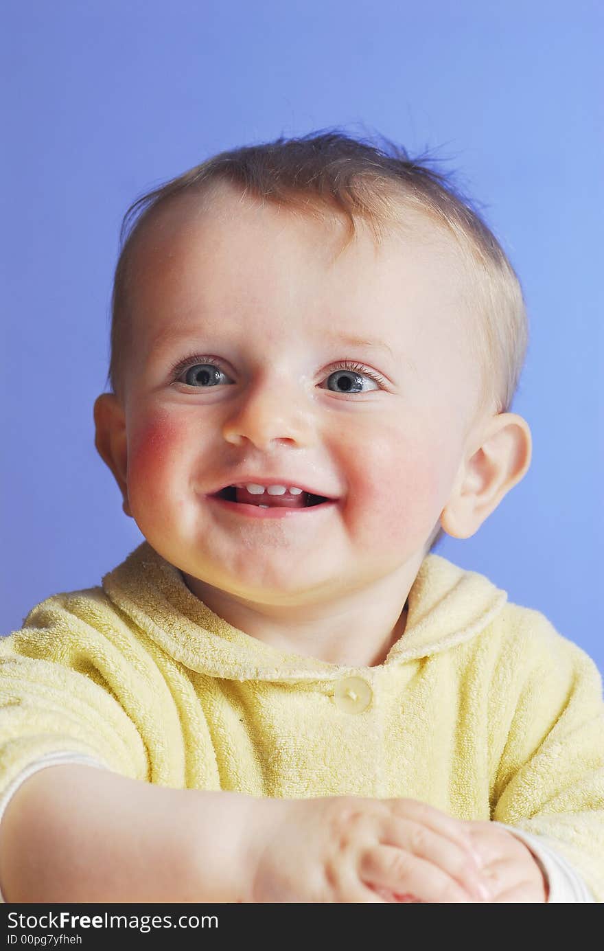 A little smiling nice boy