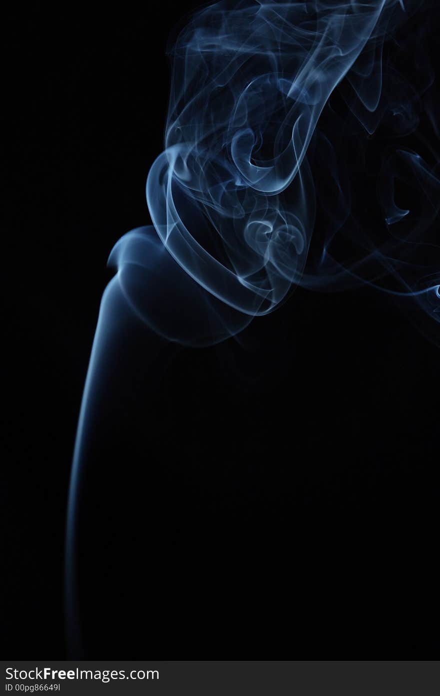 Smoke illusion of a woman