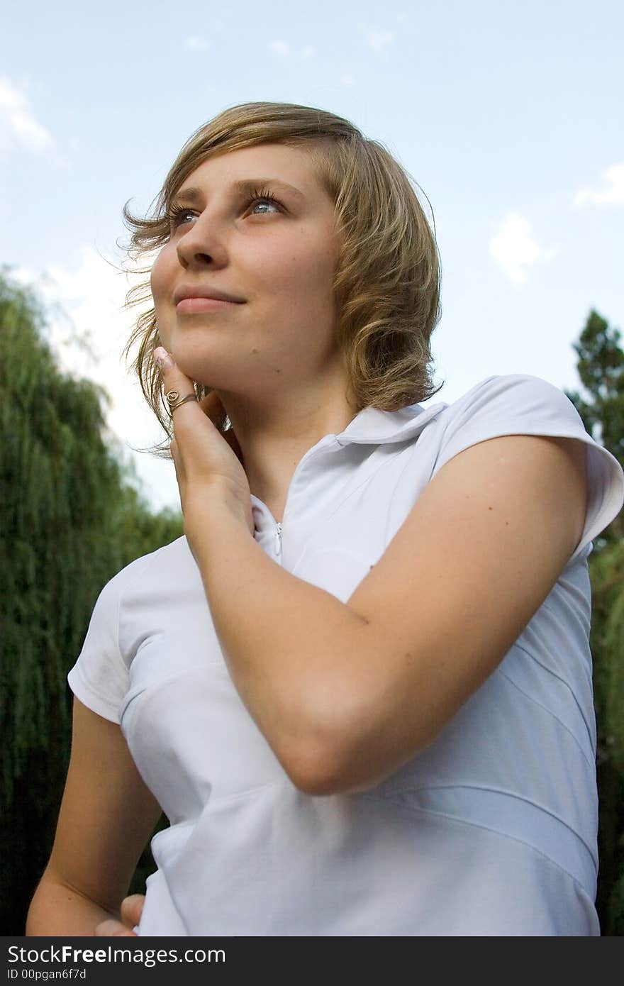 Portrait of pretty young woman. Portrait of pretty young woman