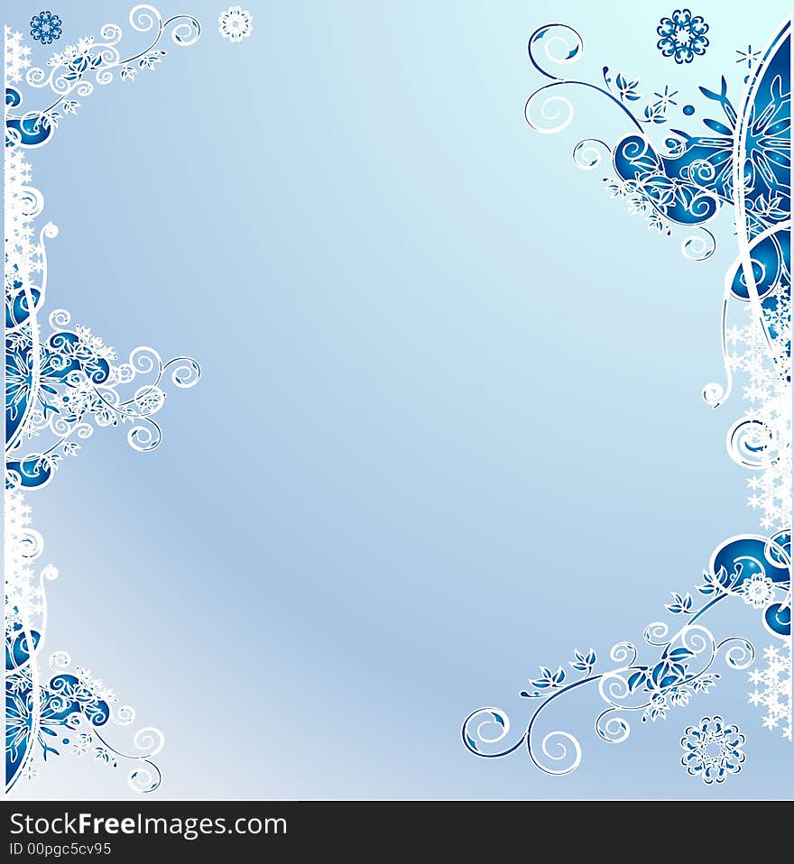 Christmas background - snowflakes -  illustration - winter. Christmas background - snowflakes -  illustration - winter