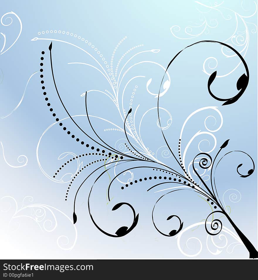 Floral ornament background-  design