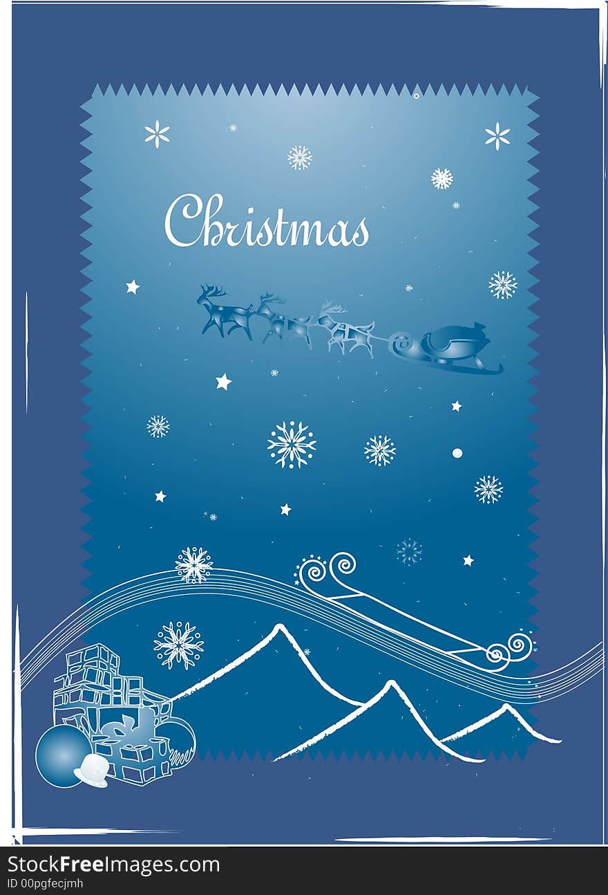 Christmas background - blue snowflakes design (). Christmas background - blue snowflakes design ()