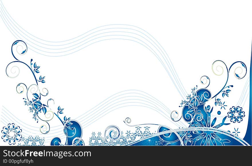 Christmas background - blue snowflakes design (). Christmas background - blue snowflakes design ()