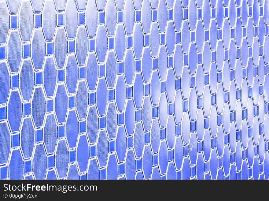 Metallic wall made from blue metal bricks. Metallic wall made from blue metal bricks