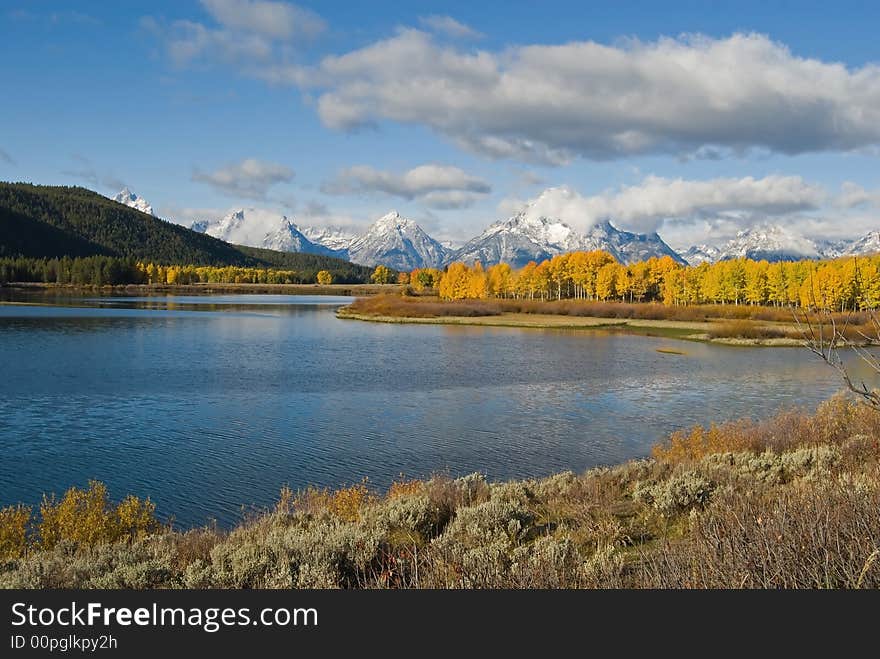 The OxBow bend in the Snake River, Grand Teton National Park, Wyoming.