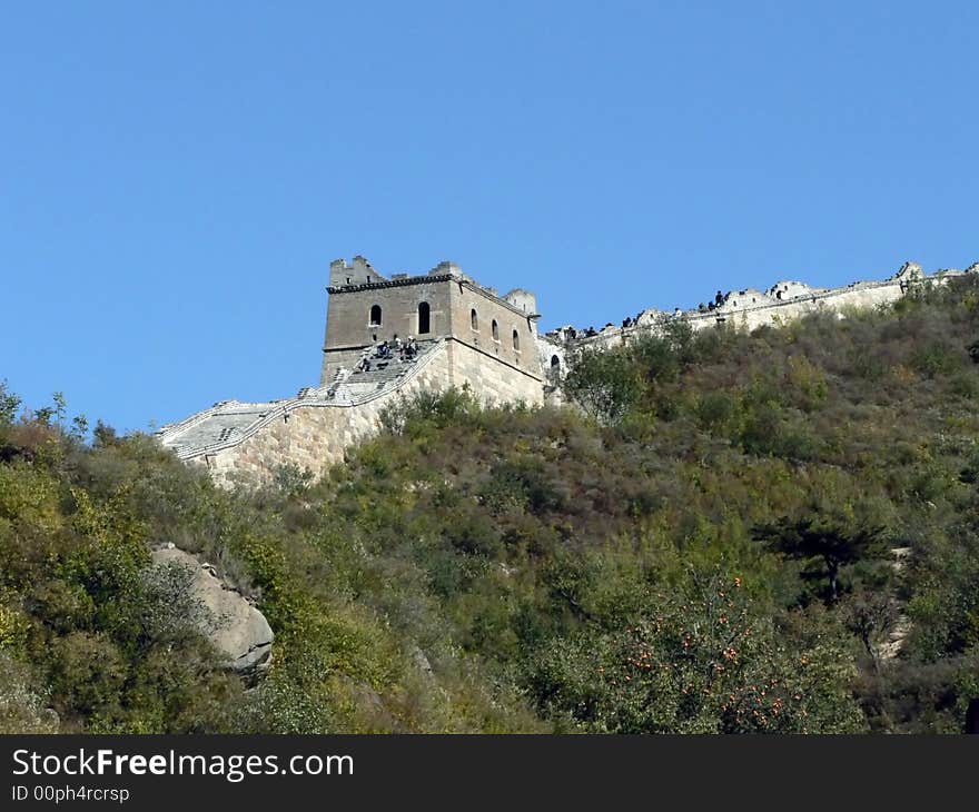 THE great chines wall. The Tower of yellow flower