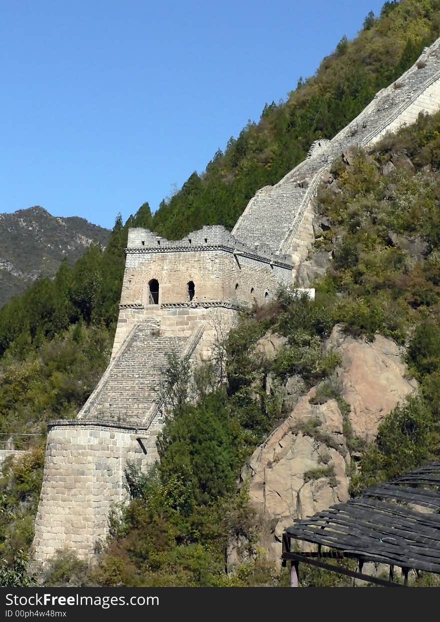 THE great chines wall. The Tower of yellow flower