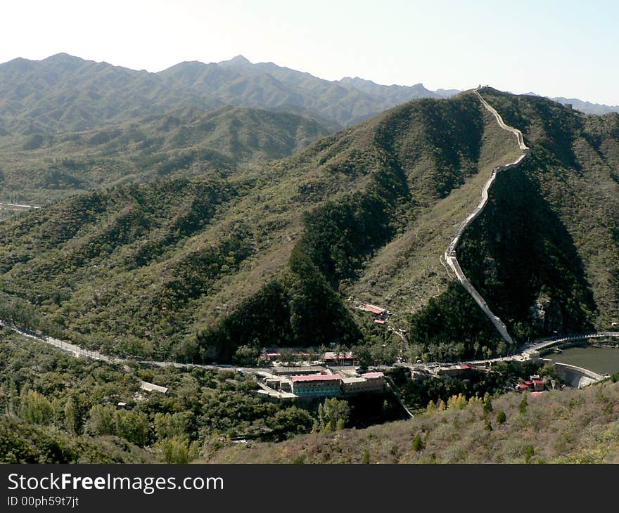 THE great chines wall. The Tower of yellow flower