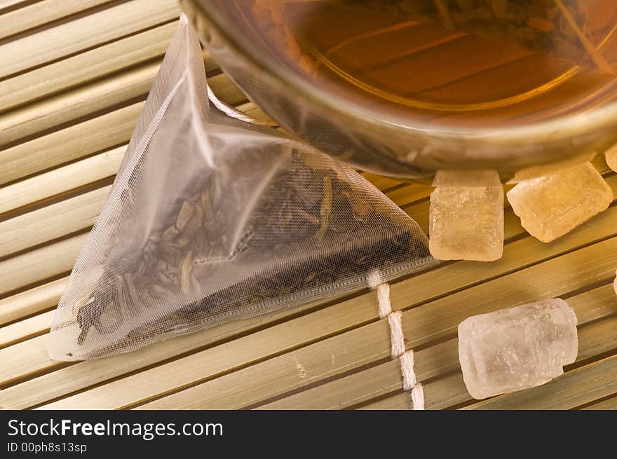 White Tea, Nylon Tea-bag And Sugar