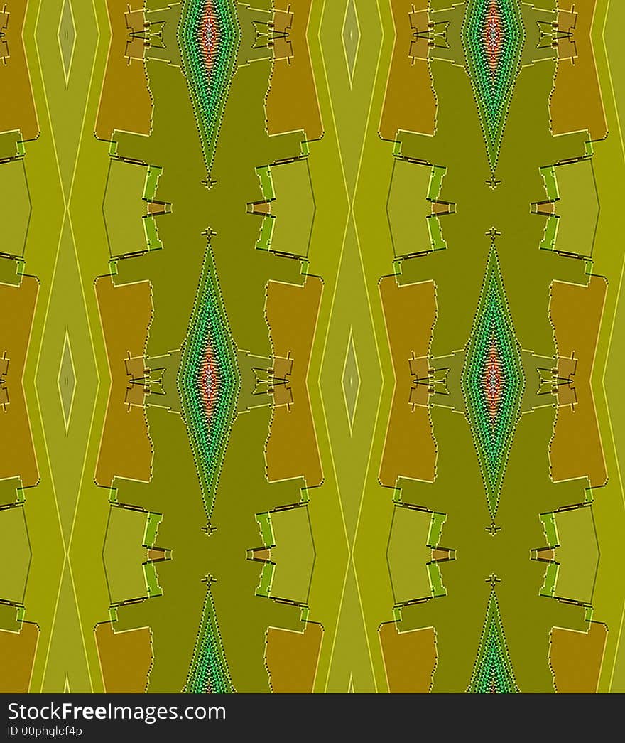 An abstract design in rich shades of green and brown. An abstract design in rich shades of green and brown.