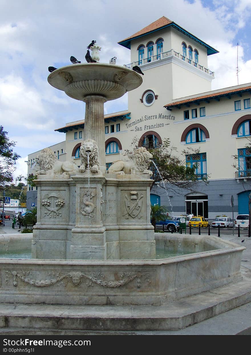 Fountain On A Square