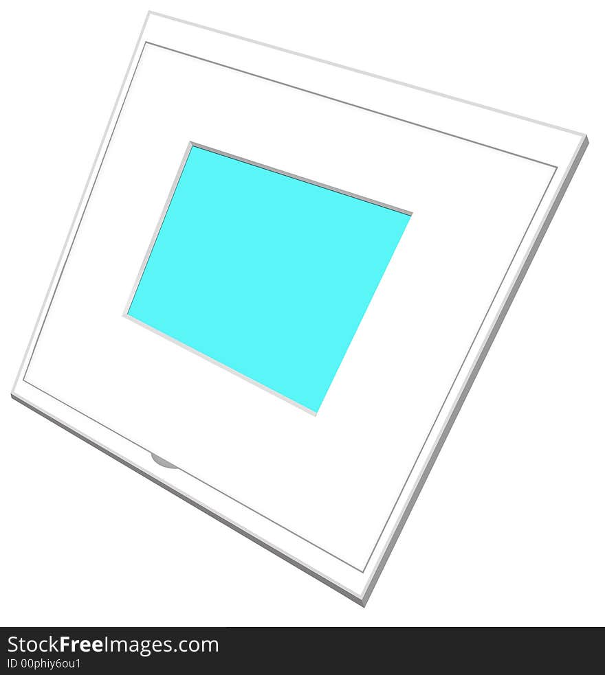 picture slide frame. Isolated on a white background. picture slide frame. Isolated on a white background.