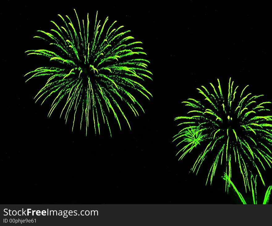 Fireworks background, celebration in Nice, France