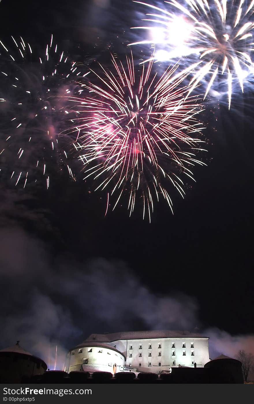 Fireworks in Kufstein