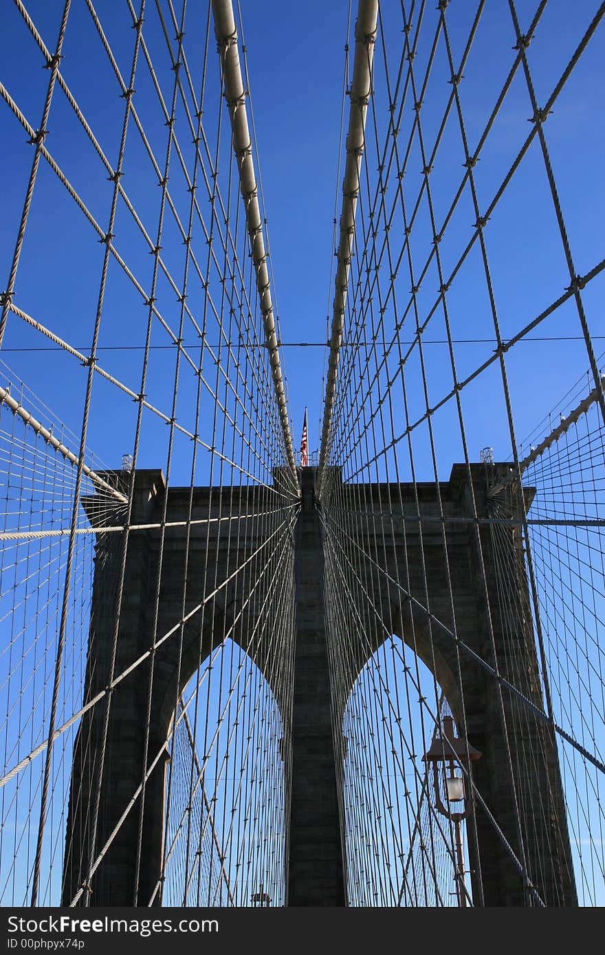 The Brooklyn Bridge, New York City.