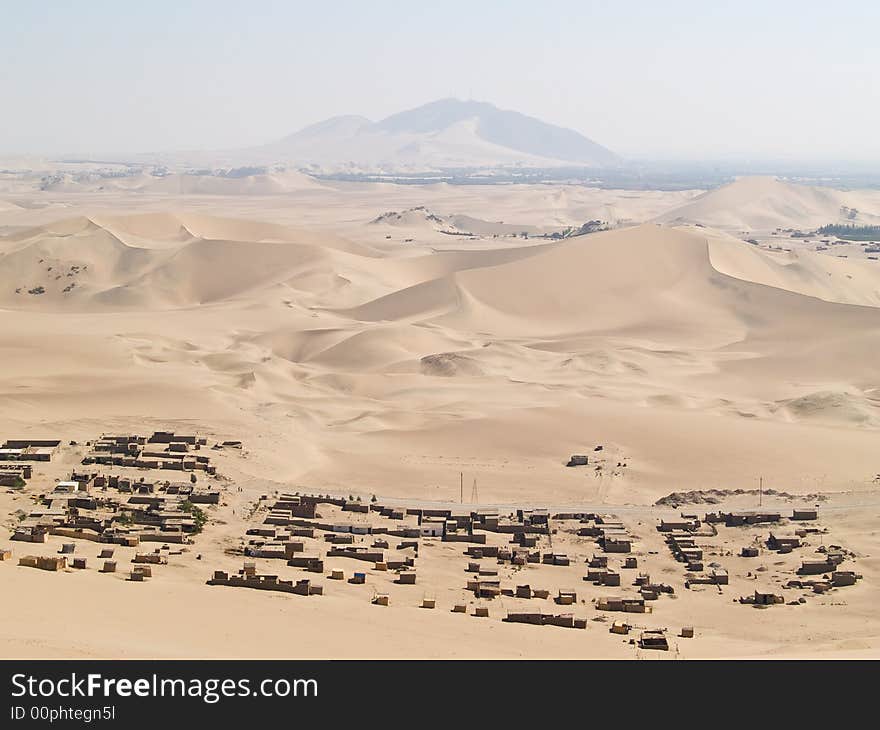 Desert of Ica in Peru