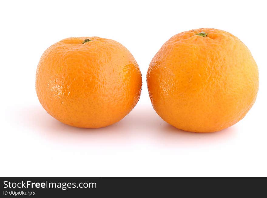 Two tangerine