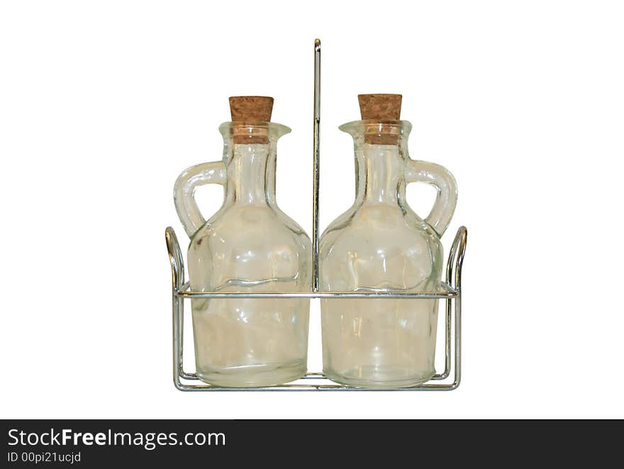 Two Small Decanters