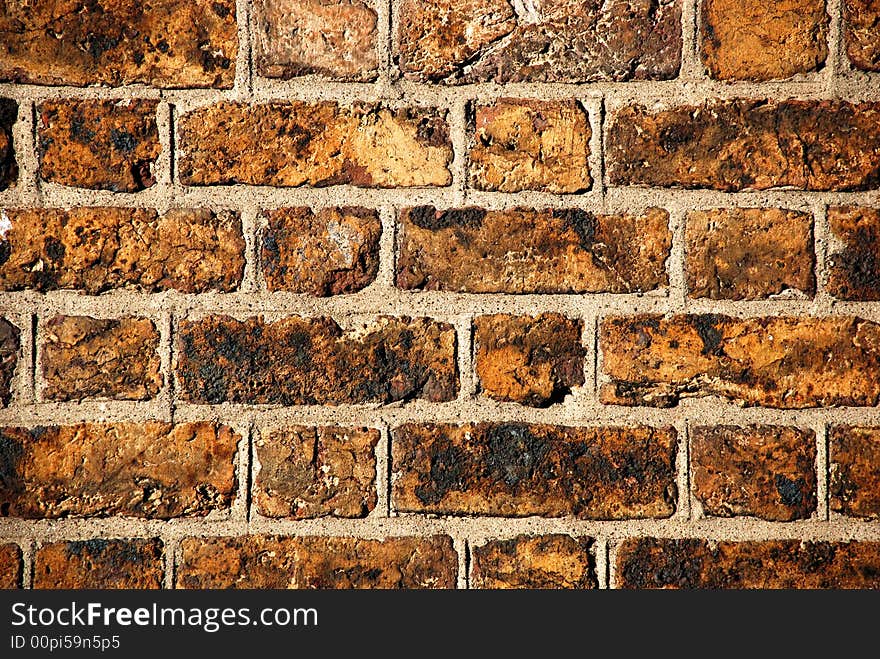 Grunge brick texture on an old wall. Grunge brick texture on an old wall