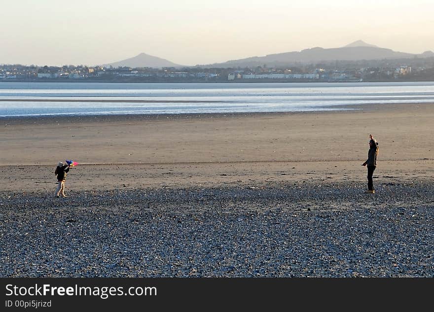 Father and son in Dublin s bay