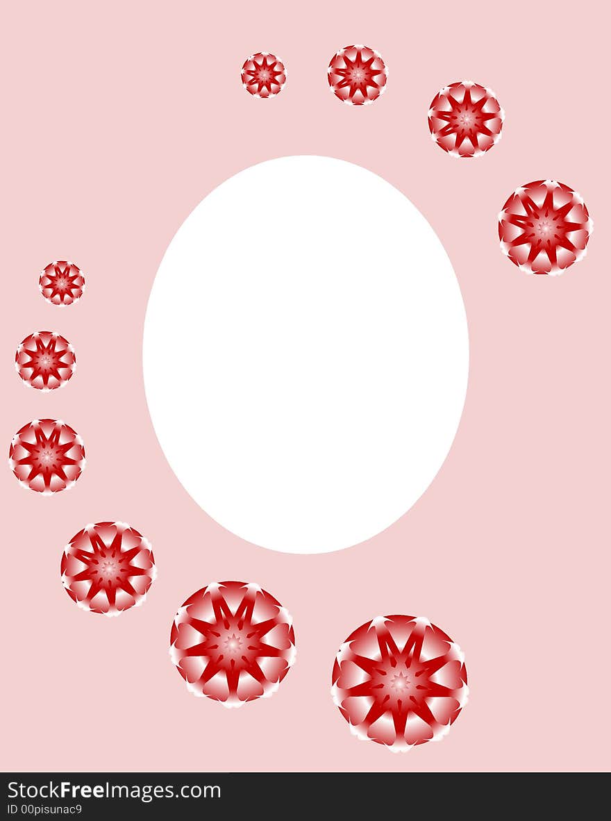 Decorative Floral Photo frame in pink, white, and reds. Decorative Floral Photo frame in pink, white, and reds.