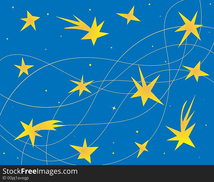 Abstract background with stars, vector illustration. Abstract background with stars, vector illustration