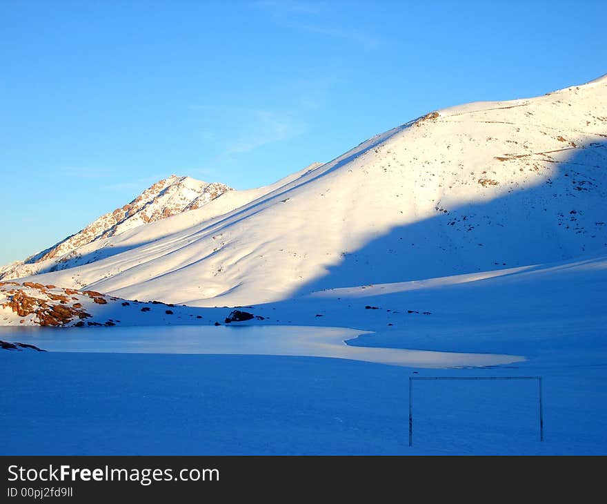 Snowy Mountain Side