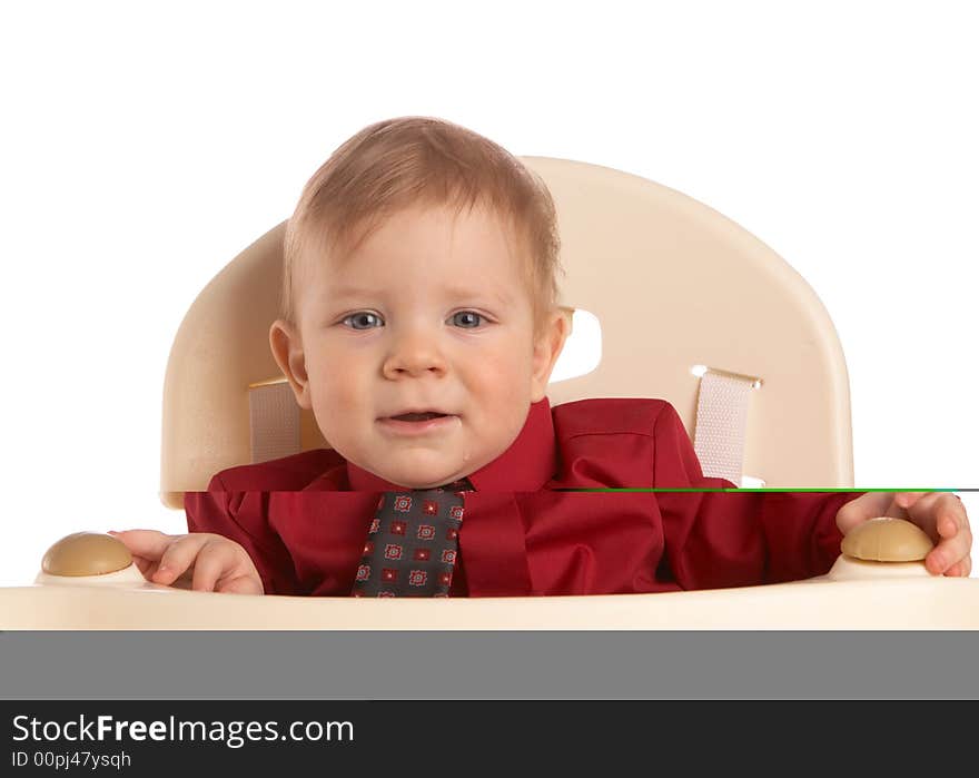 Boy In  Shirt With Tie