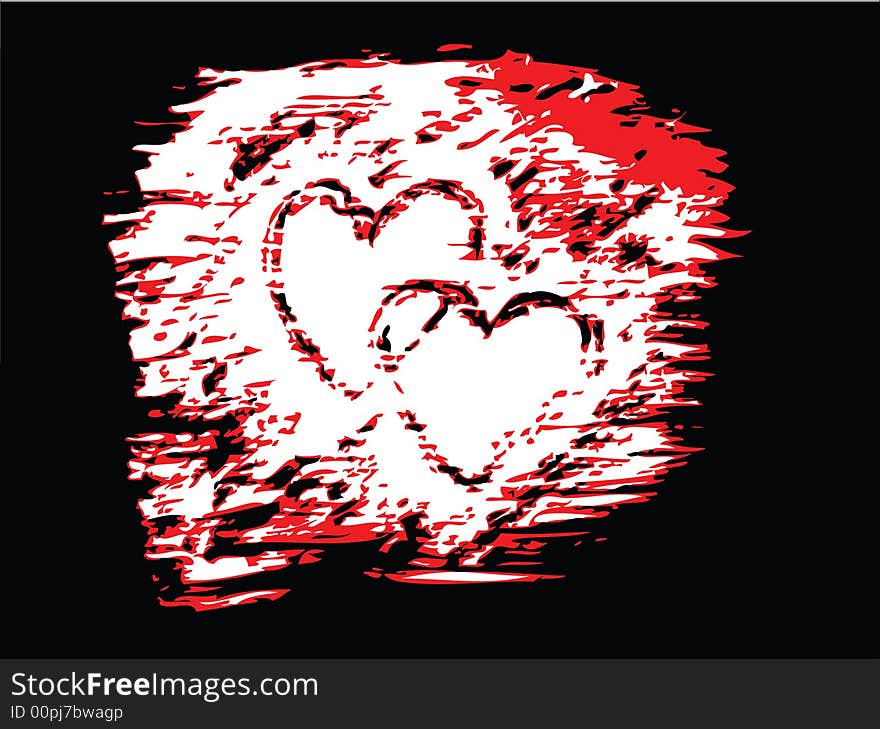 Abstract vector valentine background with hearts. Abstract vector valentine background with hearts