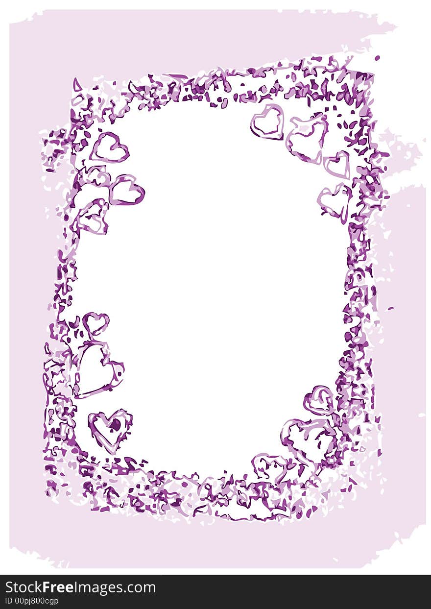 Abstract vector valentine background with hearts. Abstract vector valentine background with hearts