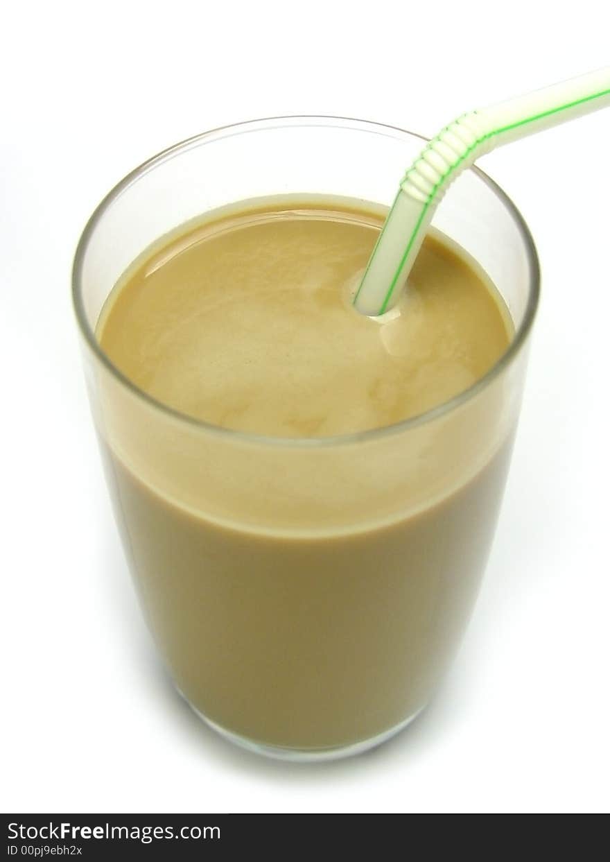 Glass of cold coffee drink 2