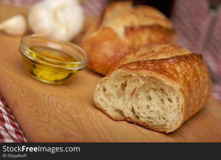 Sourdough Bread On Cutting Board