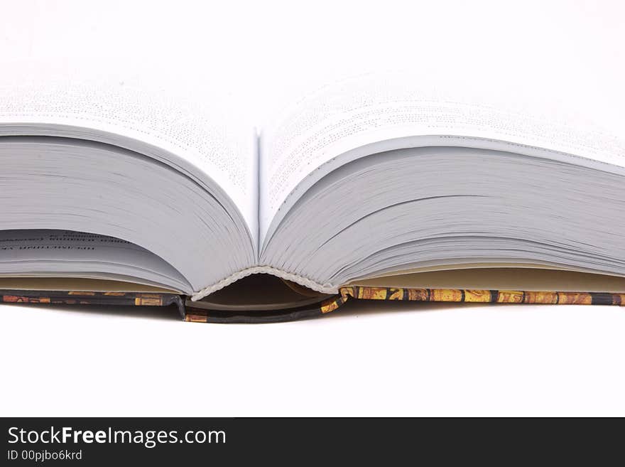 Open book isolated on white