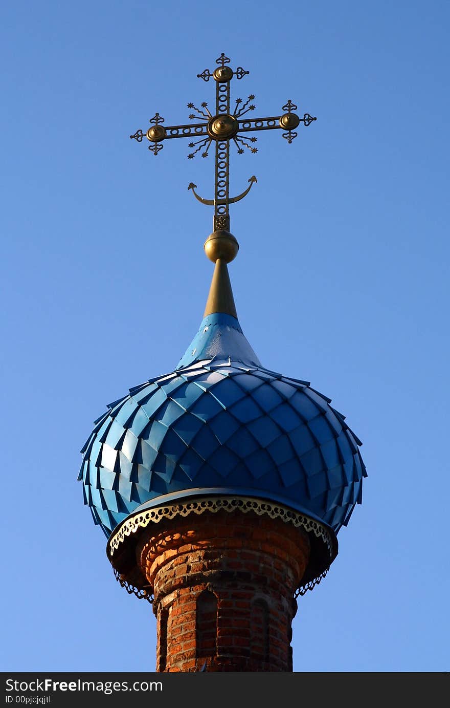 Protecting Veil of the Temple Dome Presvjatoj Lady. Moscow.