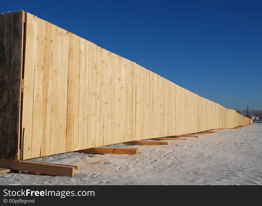 Fence from  thewood boards