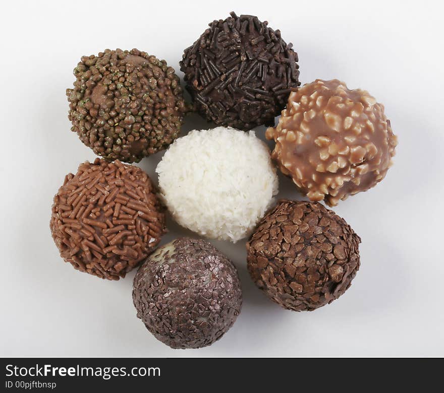 Various types of Chocolate truffles for any taste. Various types of Chocolate truffles for any taste