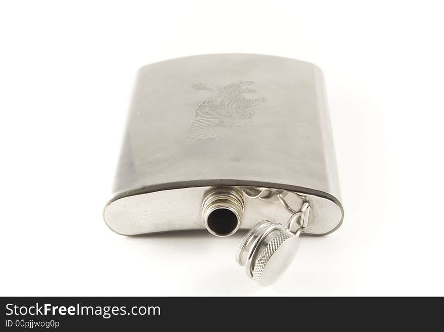 Flask for cognac and whisky from stainless steel