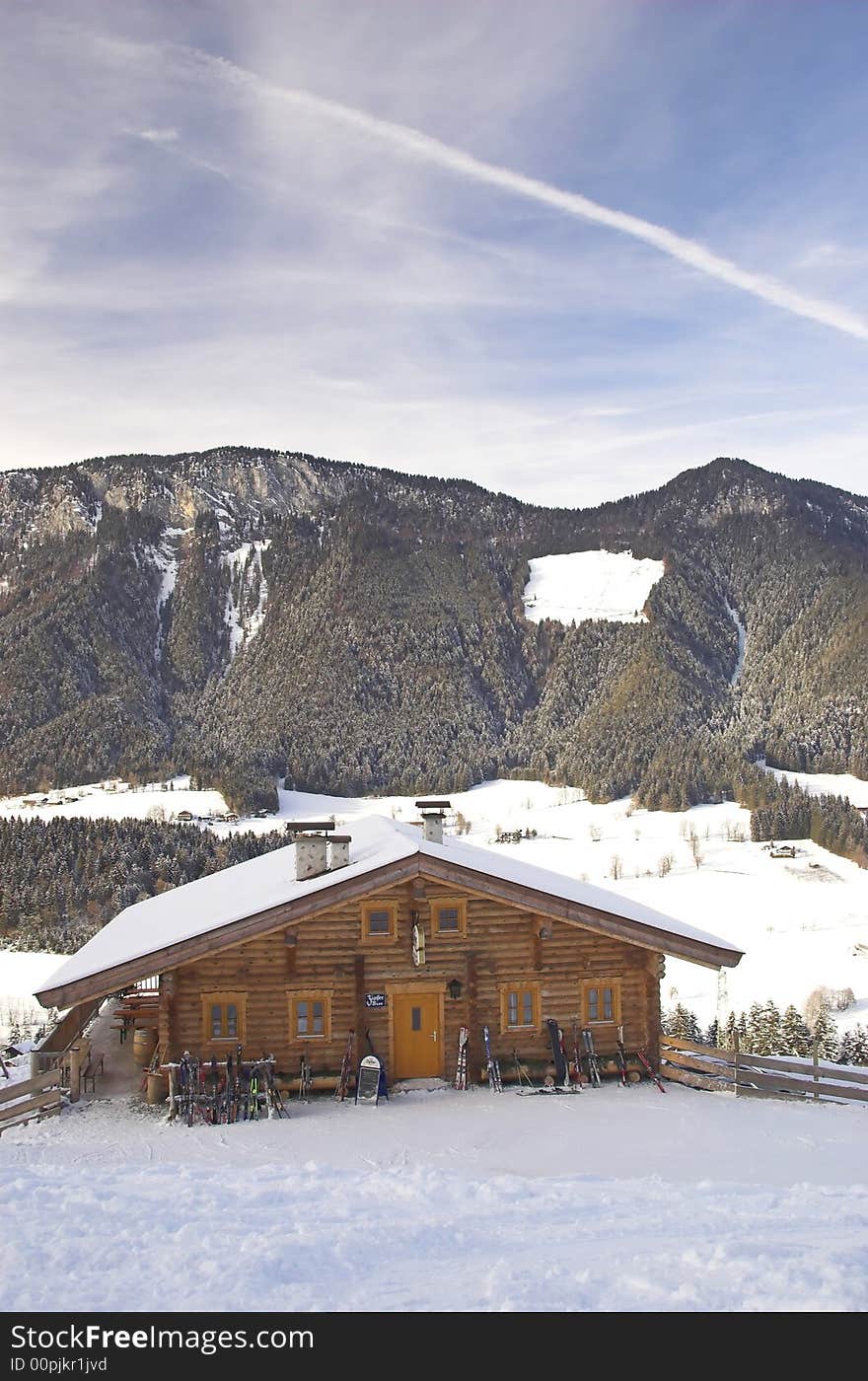 Skiing area in Soell (Austria)