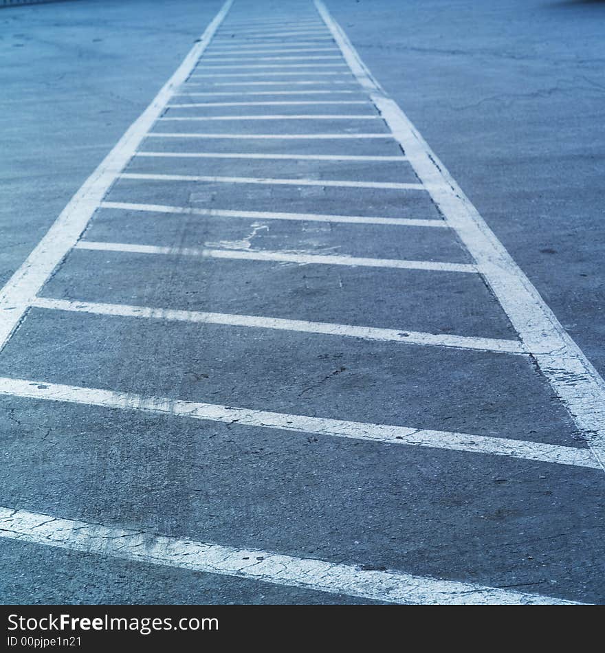 Close up of crosswalk on city street