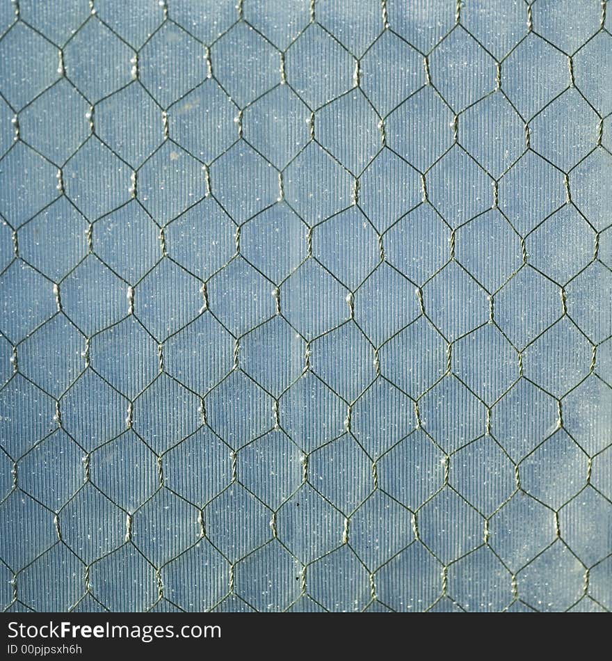 View through chain linked fence. View through chain linked fence