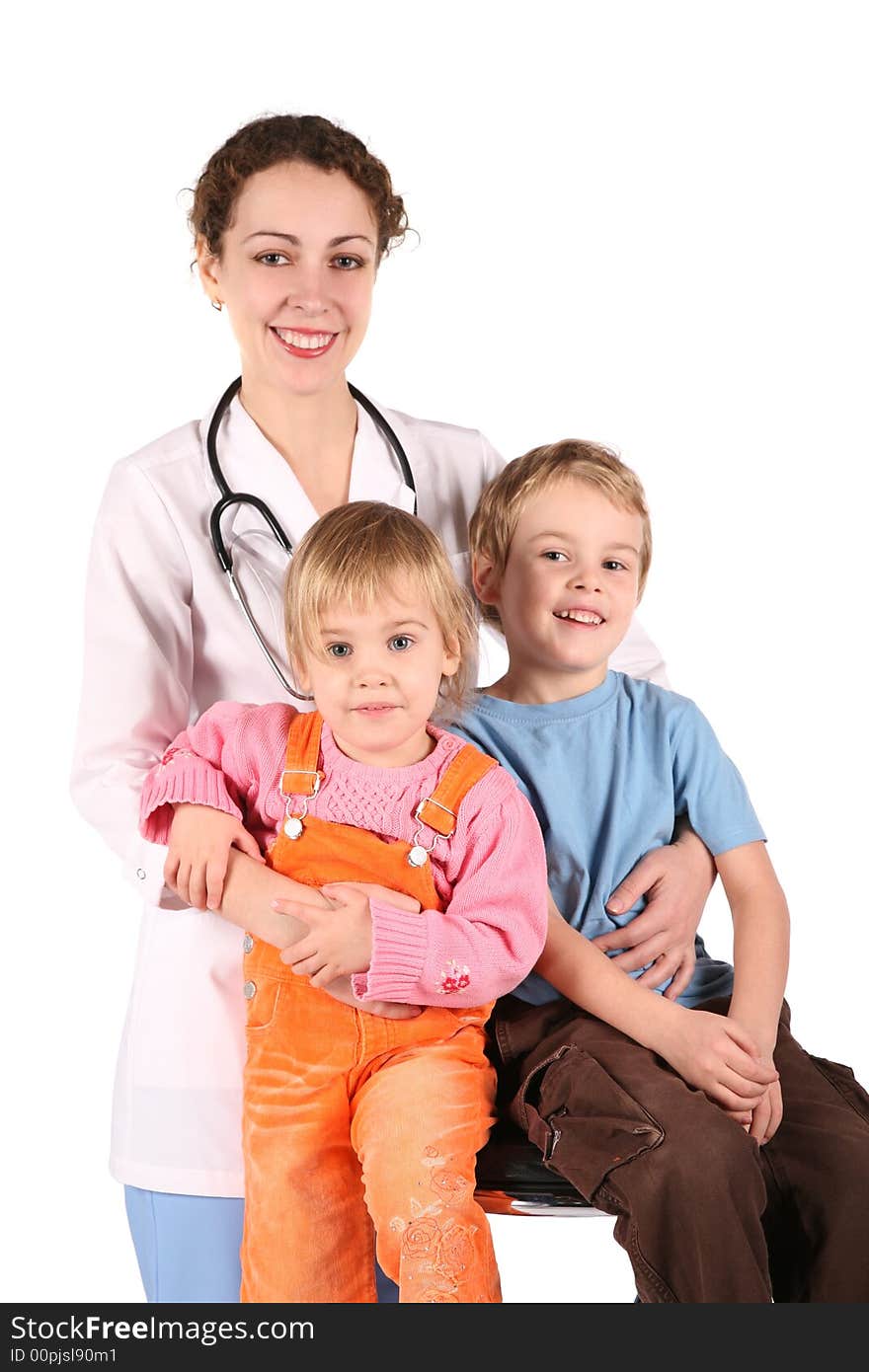 Doctor and children