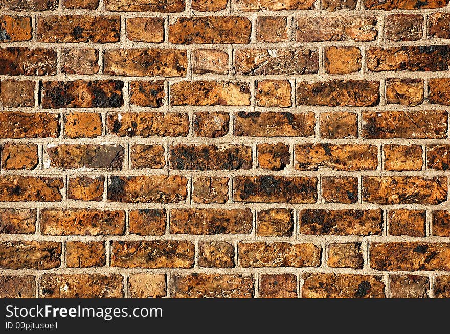 Grunge brick texture on an old wall. Grunge brick texture on an old wall