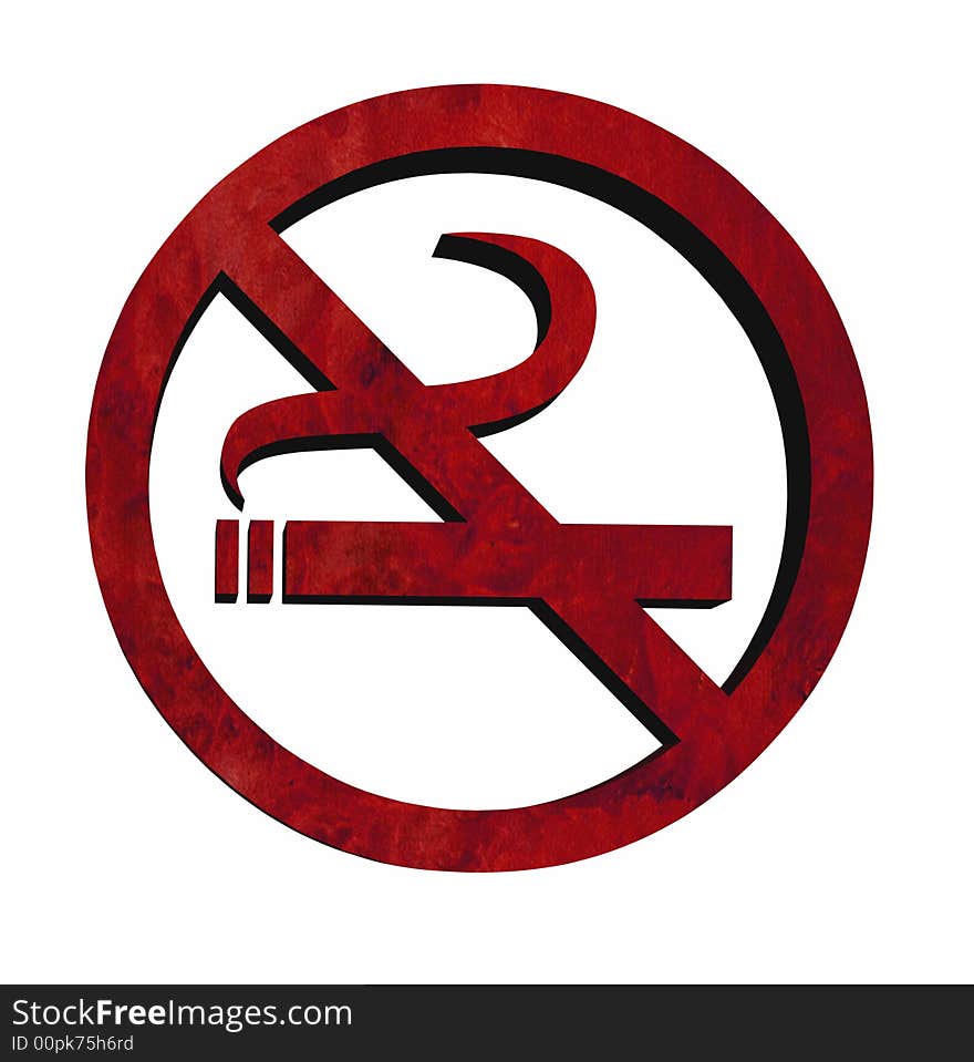 3D No Smoking